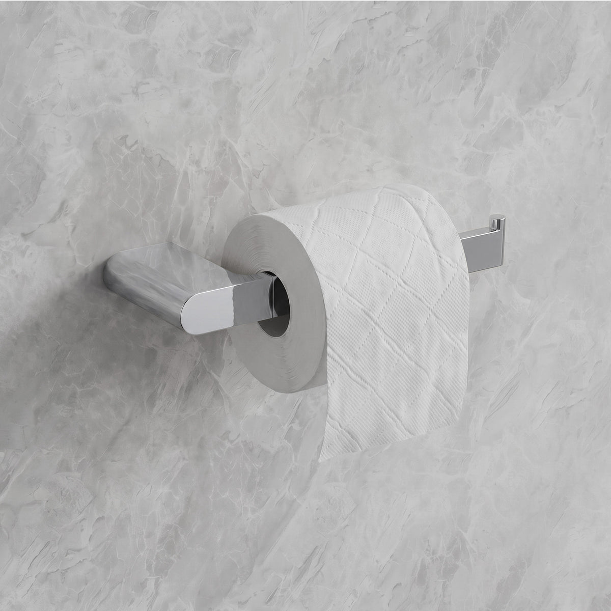 Wall-Mounted Stainless Steel Toilet Paper Holder for Bathroom Organization