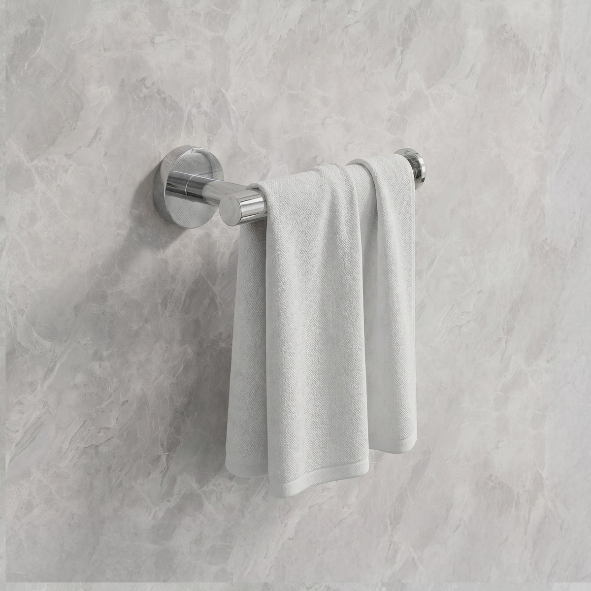 Round Wall-Mounted Stainless Steel Toilet Paper Holder for Bathroom Organization