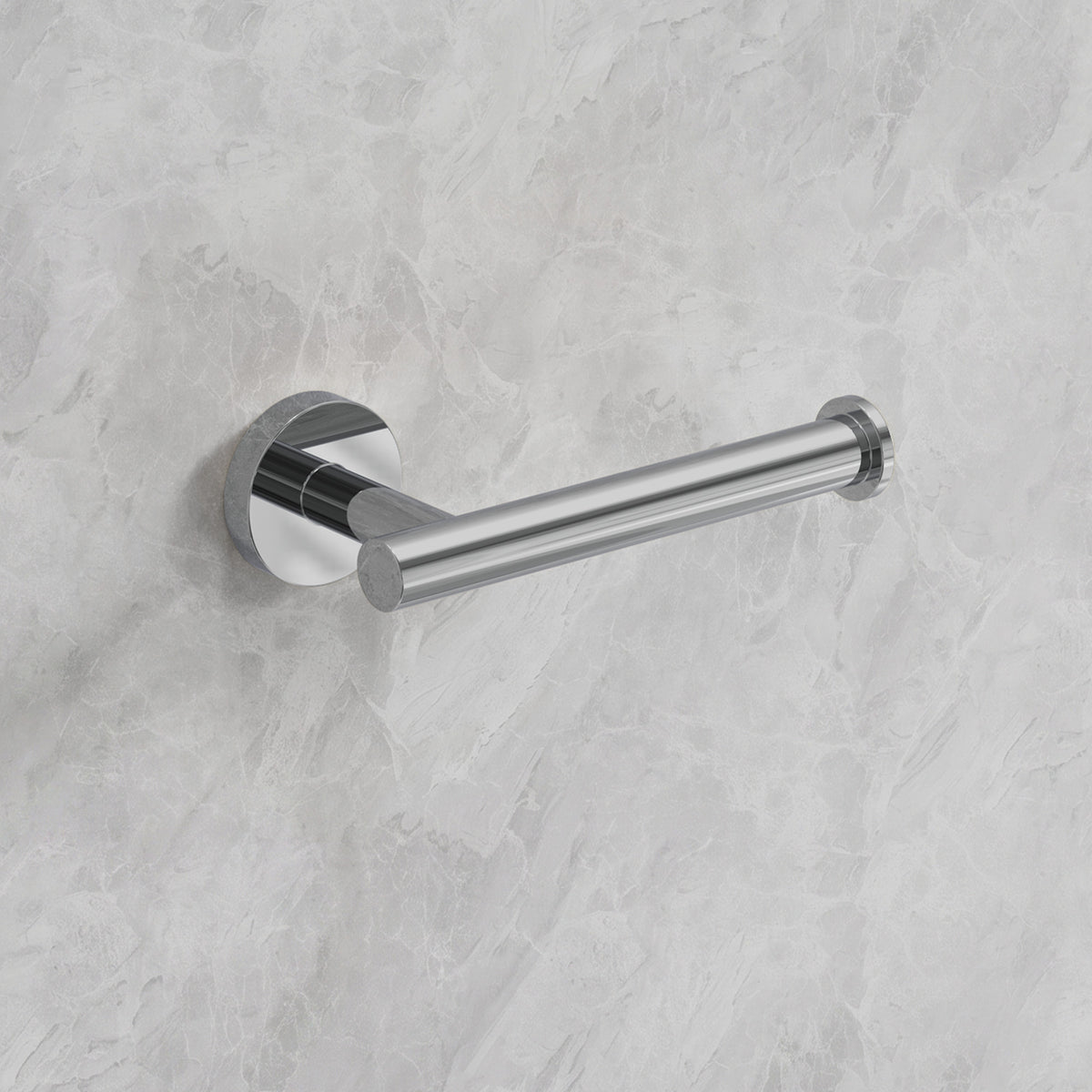 Round Wall-Mounted Stainless Steel Toilet Paper Holder for Bathroom Organization