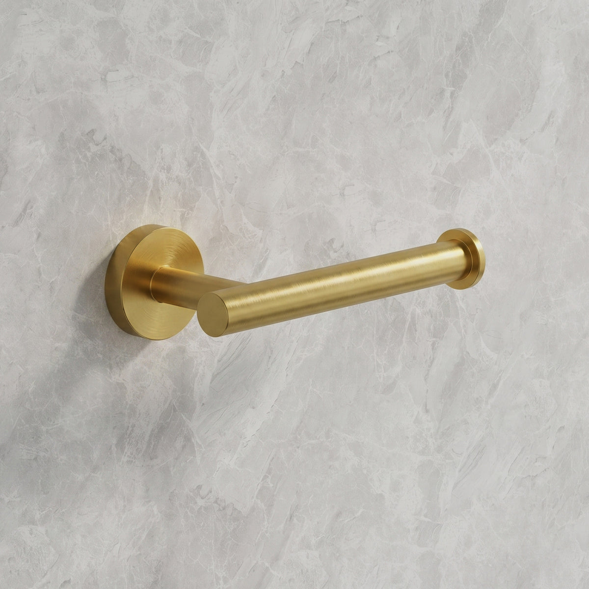Round Wall-Mounted Stainless Steel Toilet Paper Holder for Bathroom Organization