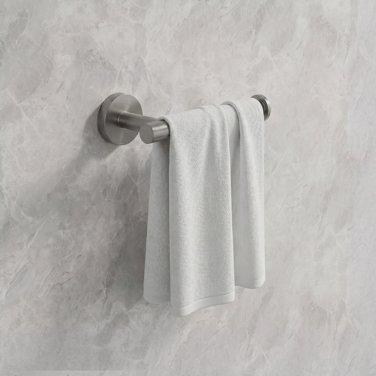 Round Wall-Mounted Stainless Steel Toilet Paper Holder for Bathroom Organization