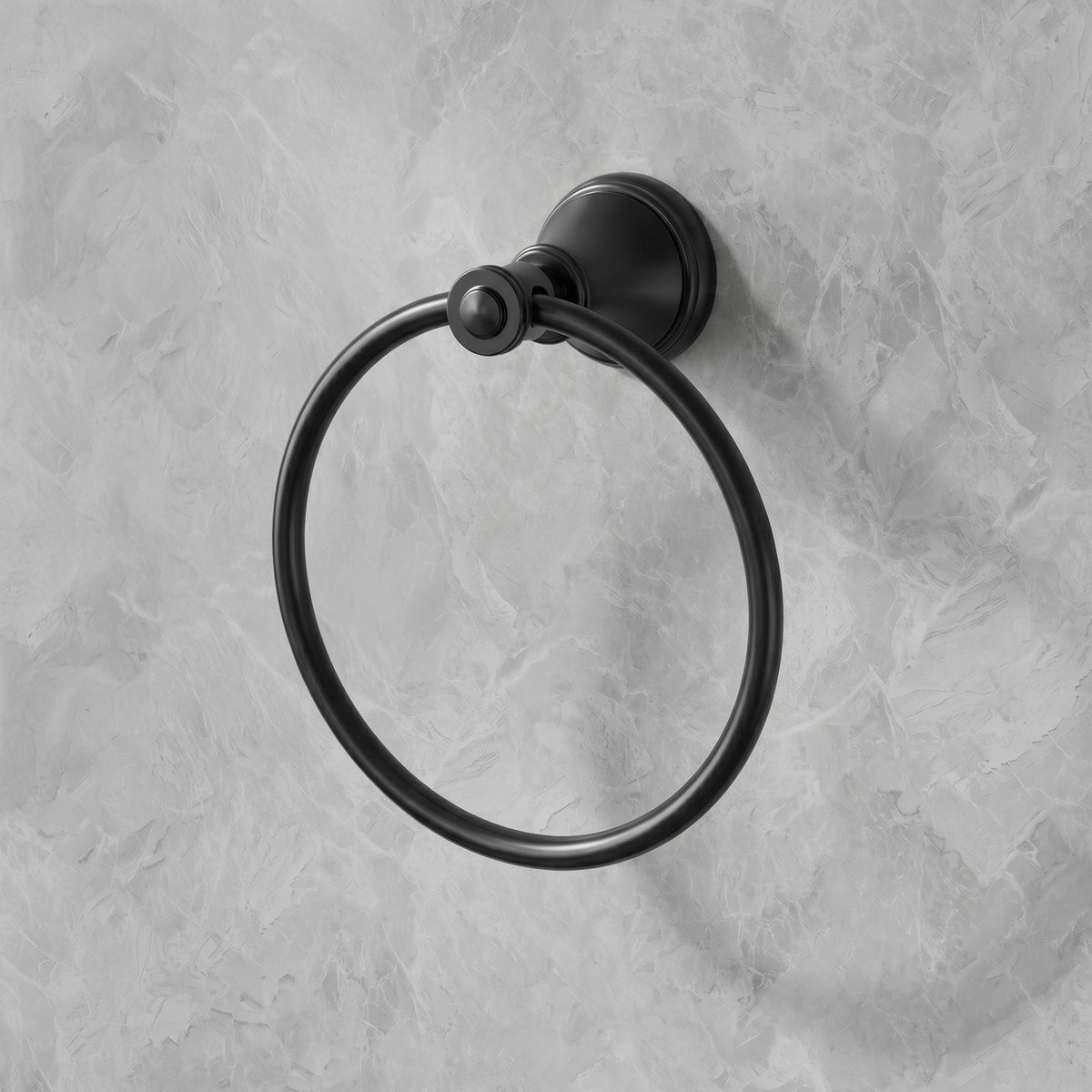 Wall-Mounted Brass Towel Ring for Organized Bathroom Hand Towel Storage