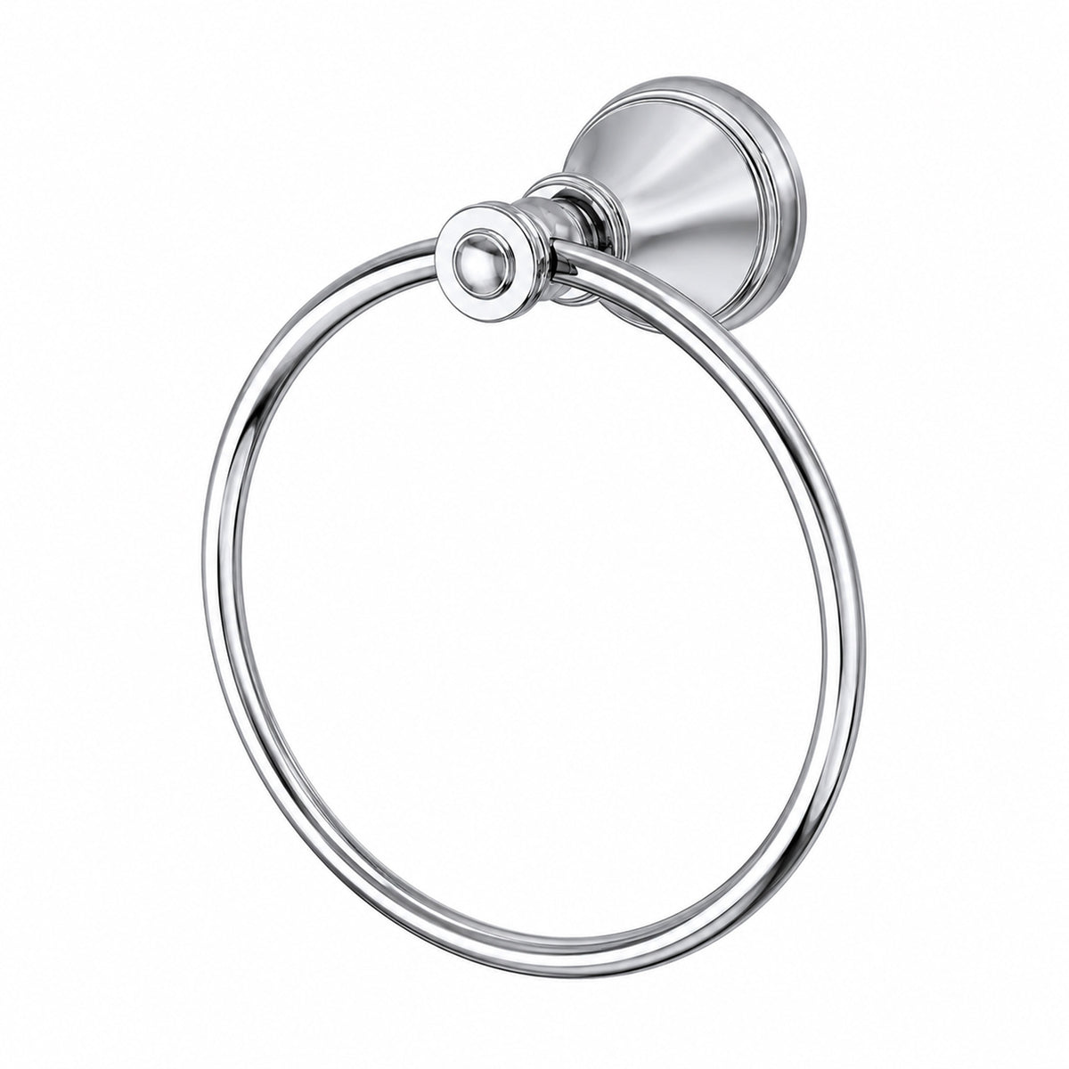 Wall-Mounted Brass Towel Ring for Organized Bathroom Hand Towel Storage