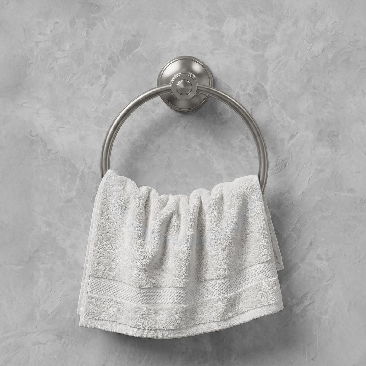Wall-Mounted Brass Towel Ring for Organized Bathroom Hand Towel Storage