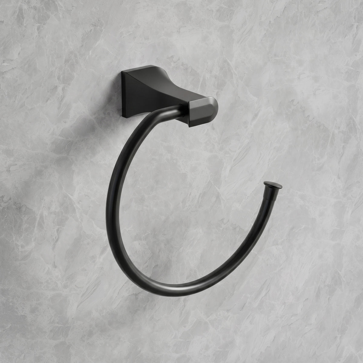 Wall-Mounted Open Towel Ring for Organized Bathroom Hand Towel Storage