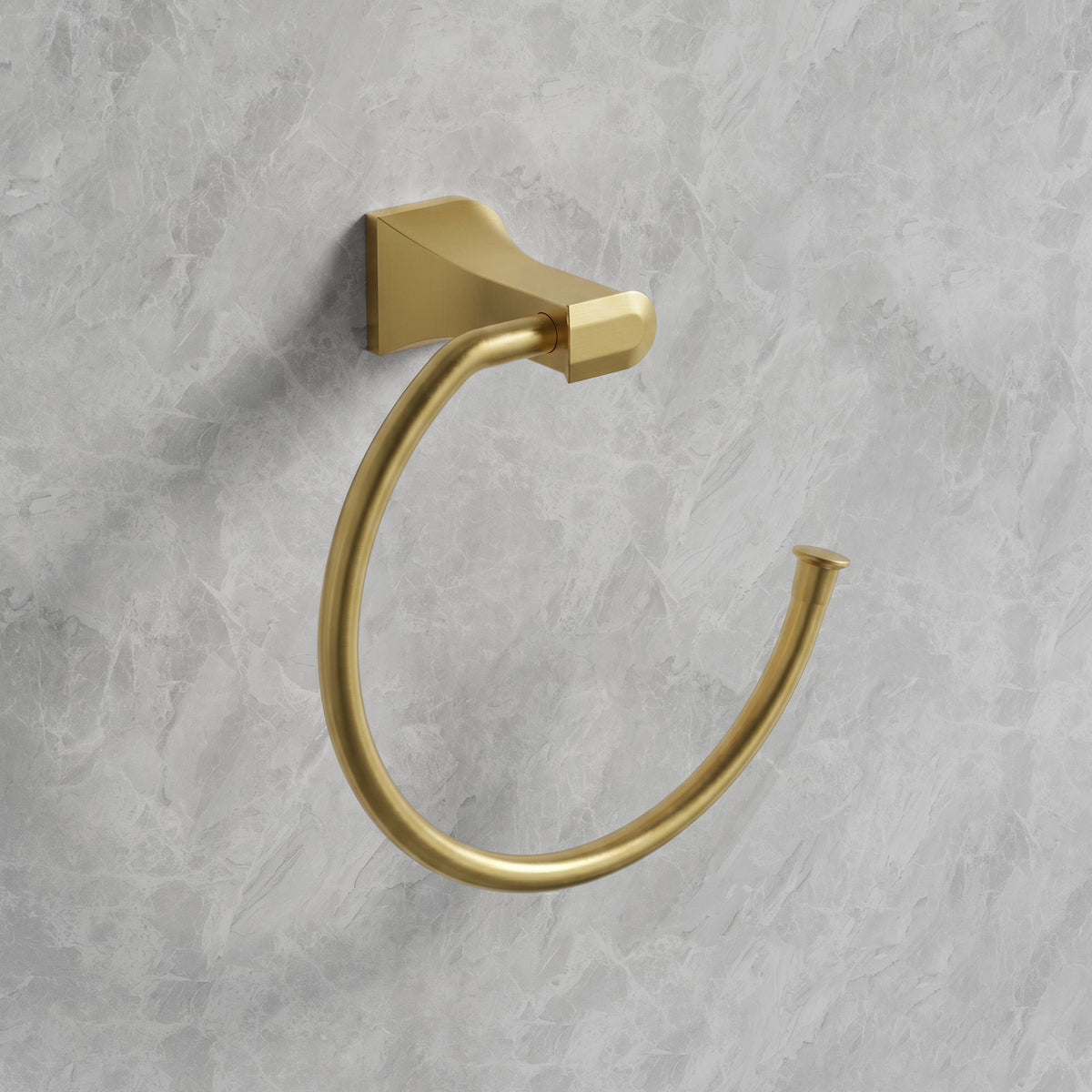 Wall-Mounted Open Towel Ring for Organized Bathroom Hand Towel Storage