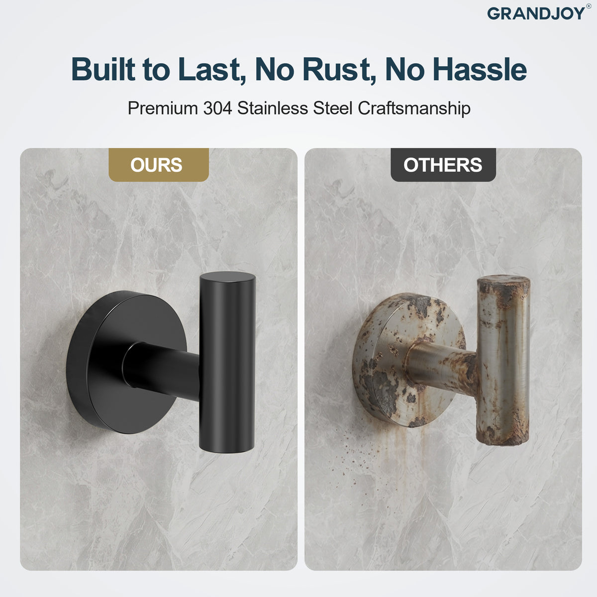 Wall Mounted Bathroom Robe Hook for Space-Saving Organization