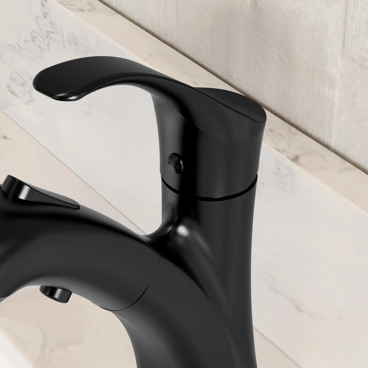 Single-Handle Pull-Out Bathroom Sink Faucet With Dual Spray Modes And Pop-Up Drain