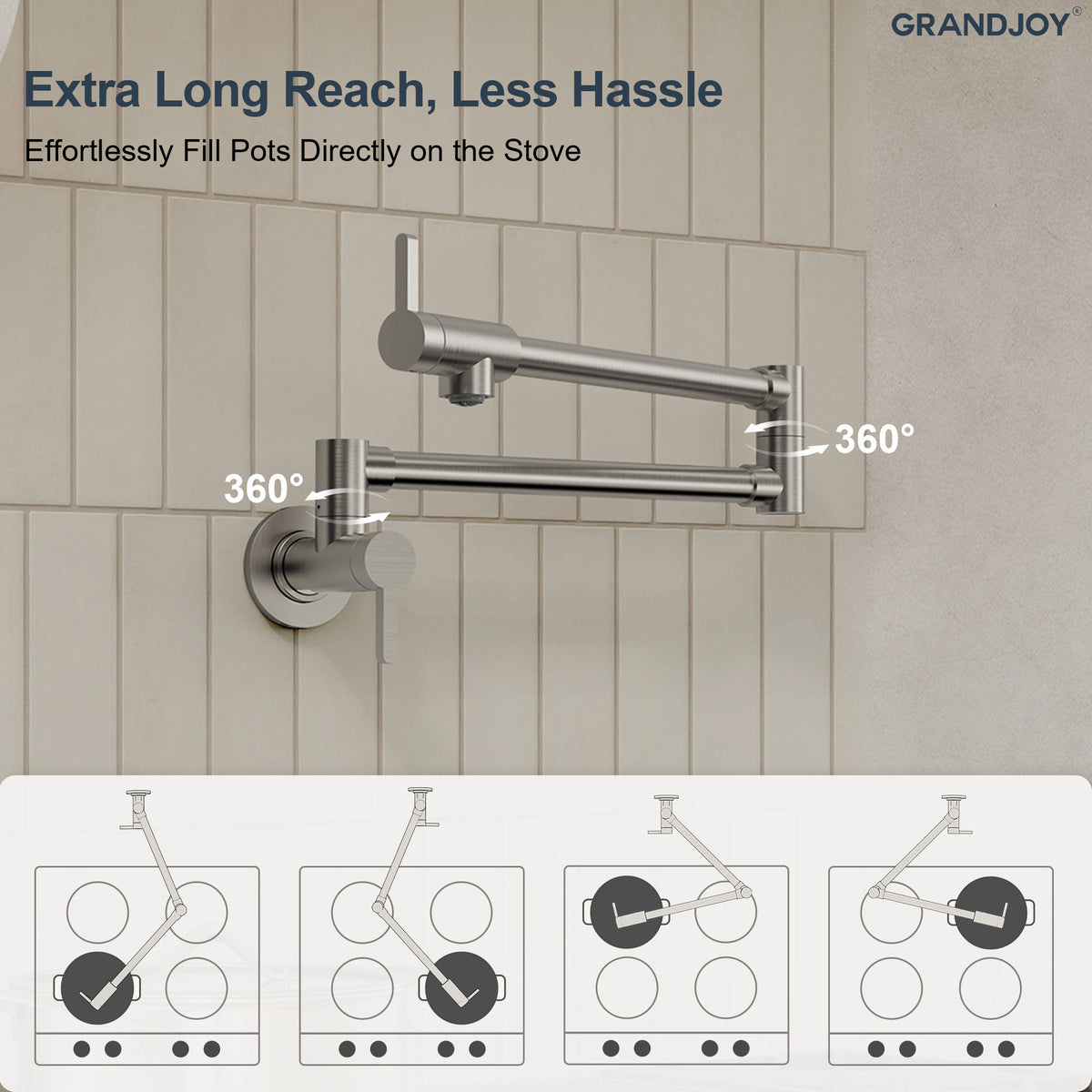 Two-Handle Wall-Mount Pot Filler