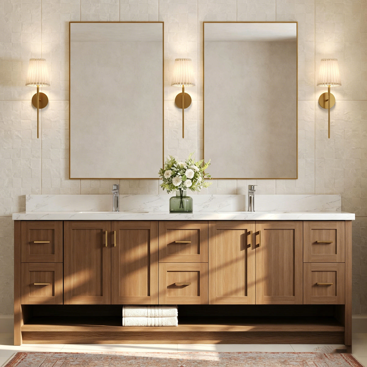 Single-Handle Bathroom Sink Faucet With Pop-Up Drain