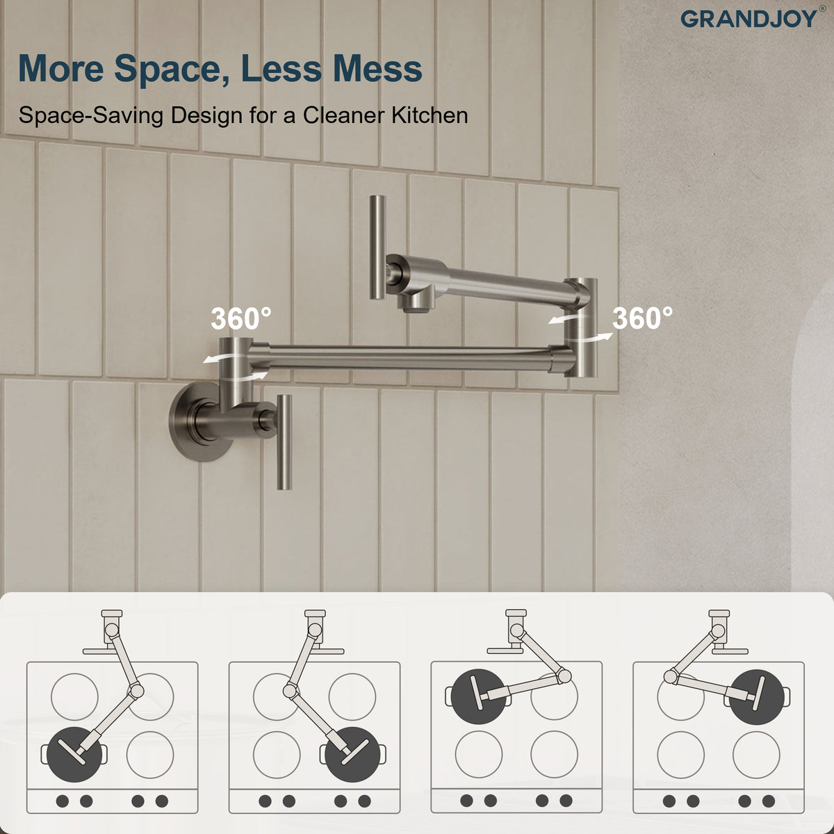 Two-Handle Wall-Mount Pot Filler
