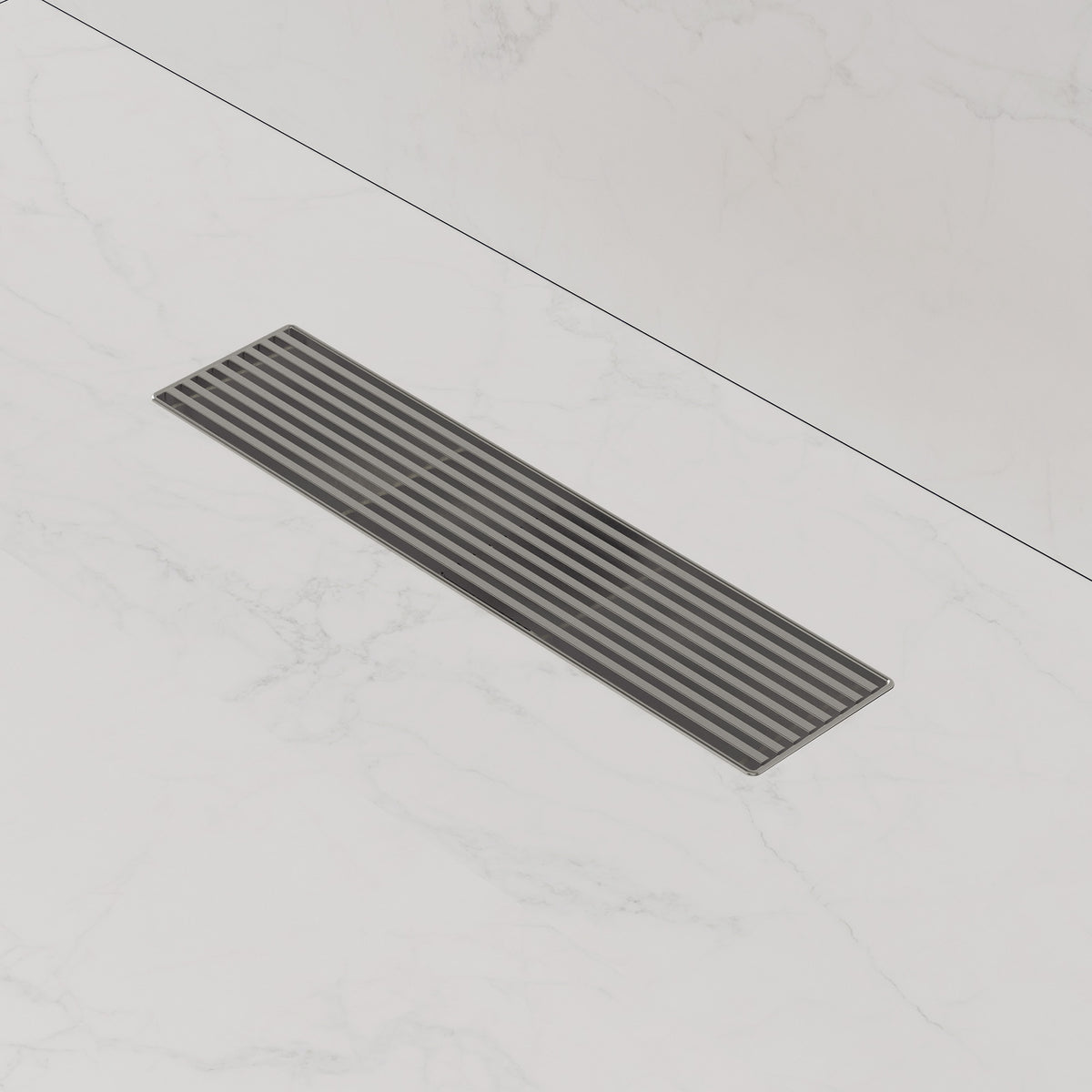 12-Inch Stainless Steel Linear Shower Drain with Easy-Clean Design