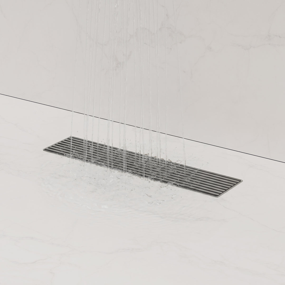 12-Inch Stainless Steel Linear Shower Drain with Easy-Clean Design