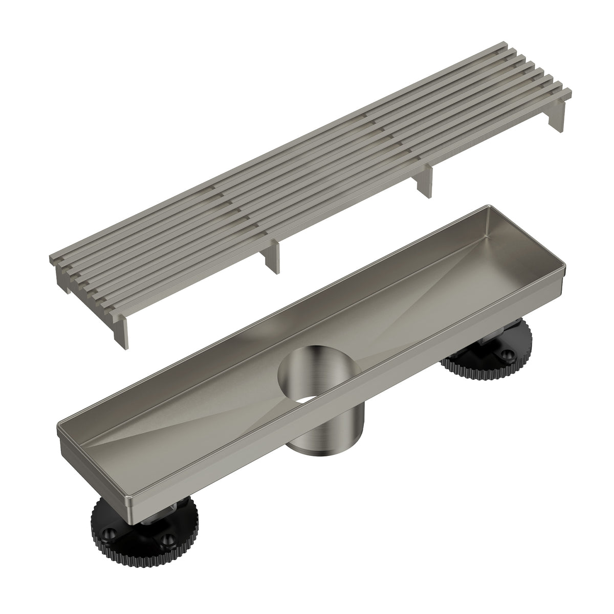 12-Inch Stainless Steel Linear Shower Drain with Easy-Clean Design