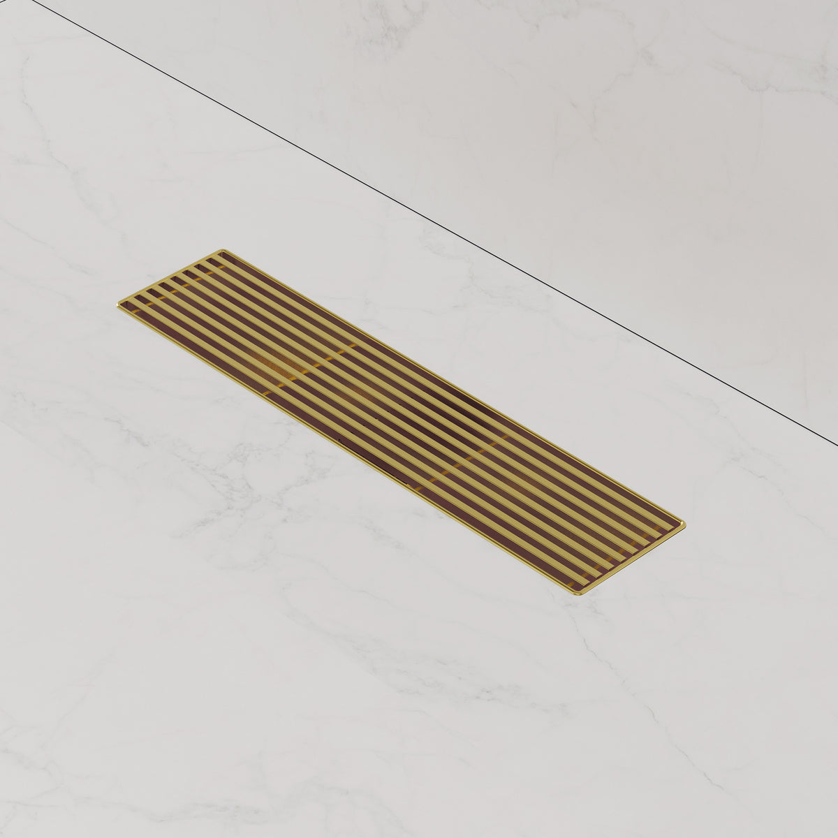 12-Inch Stainless Steel Linear Shower Drain with Easy-Clean Design