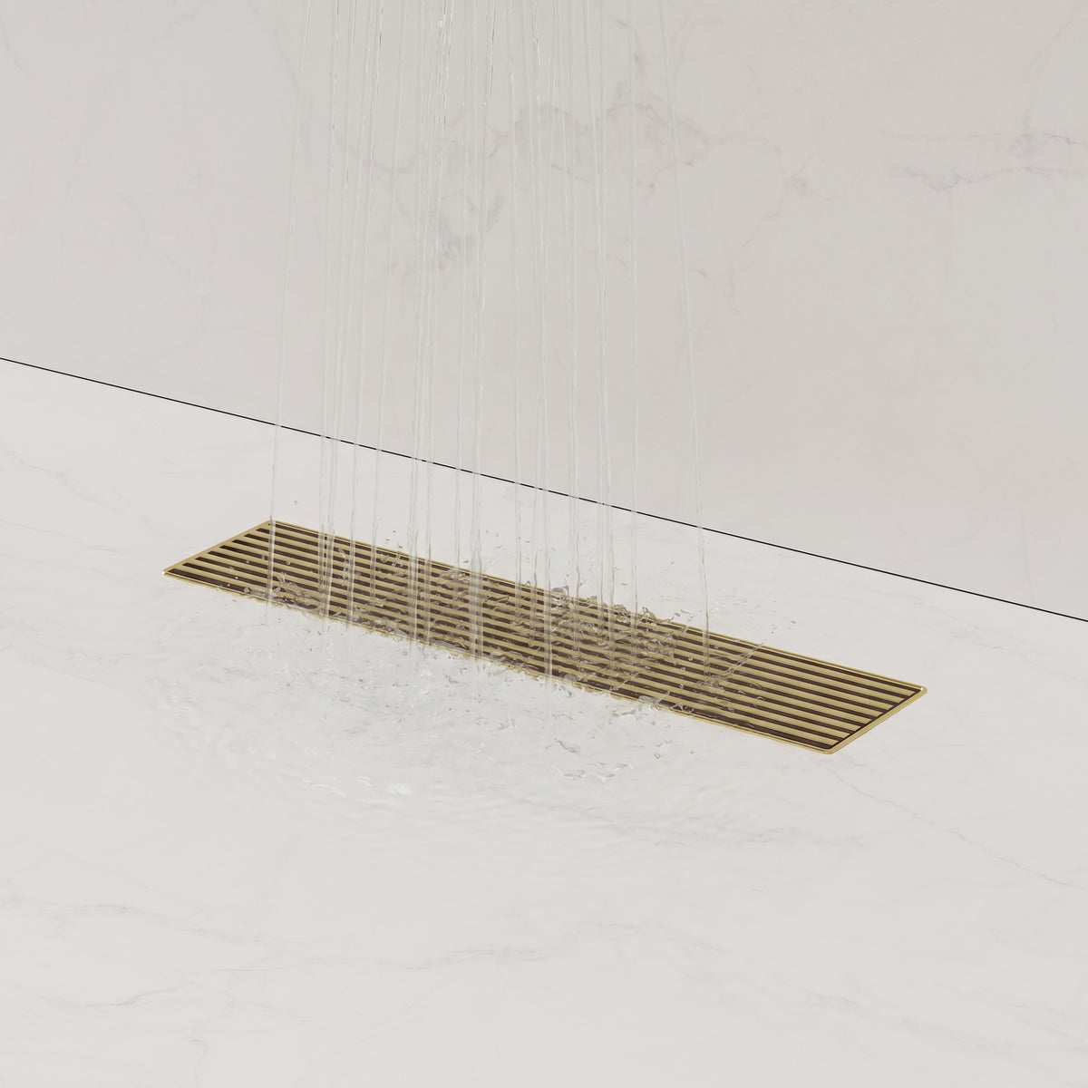 12-Inch Stainless Steel Linear Shower Drain with Easy-Clean Design