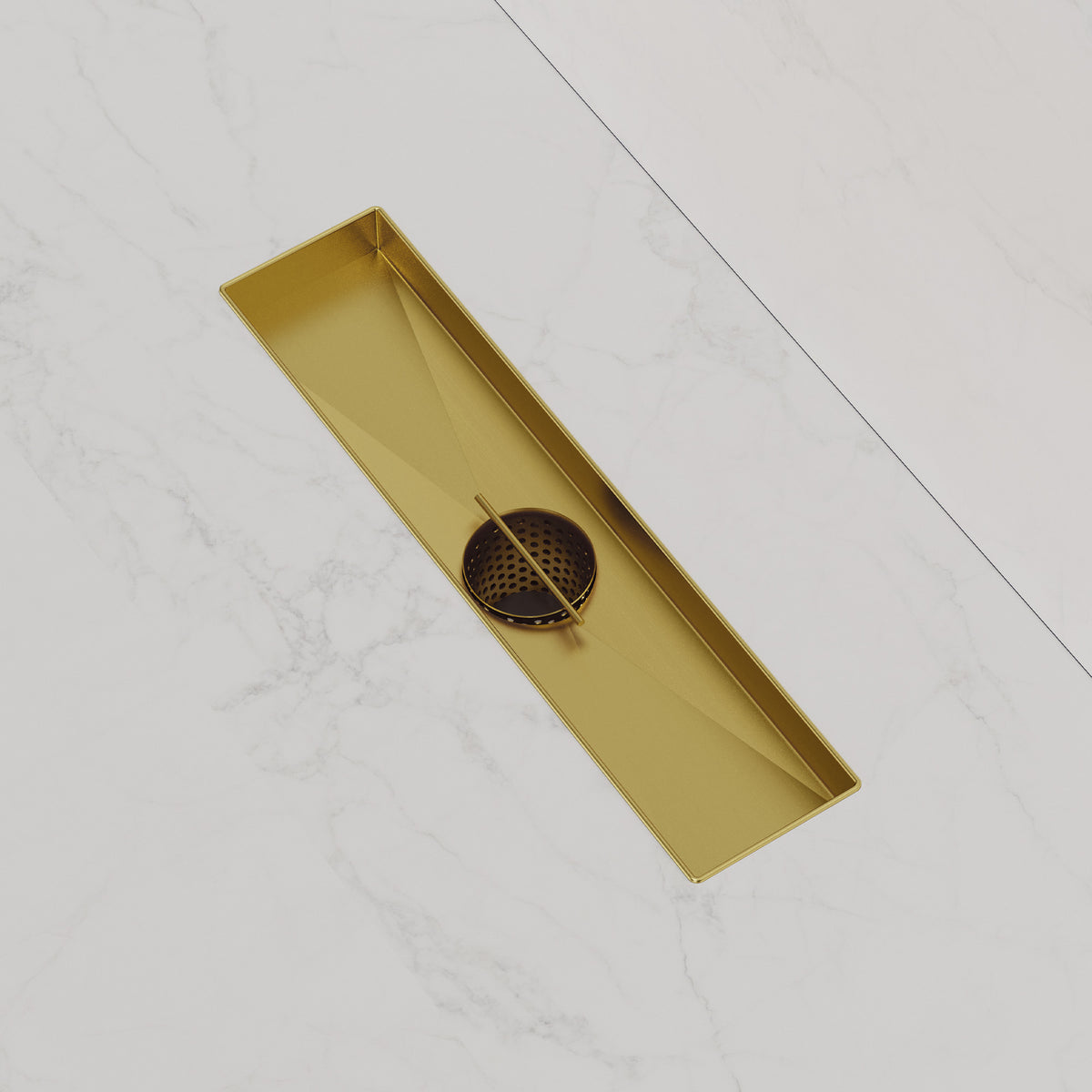 12-Inch Stainless Steel Linear Shower Drain with Easy-Clean Design