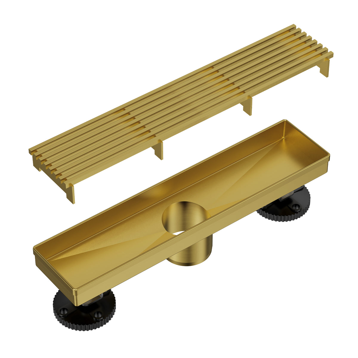 12-Inch Stainless Steel Linear Shower Drain with Easy-Clean Design