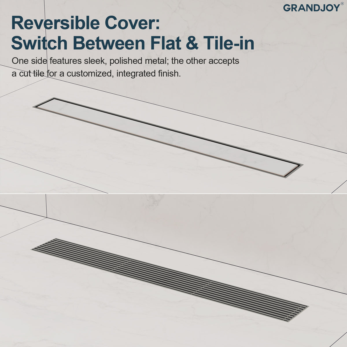 24-Inch Stainless Steel Linear Shower Drain for Fast Water Removal