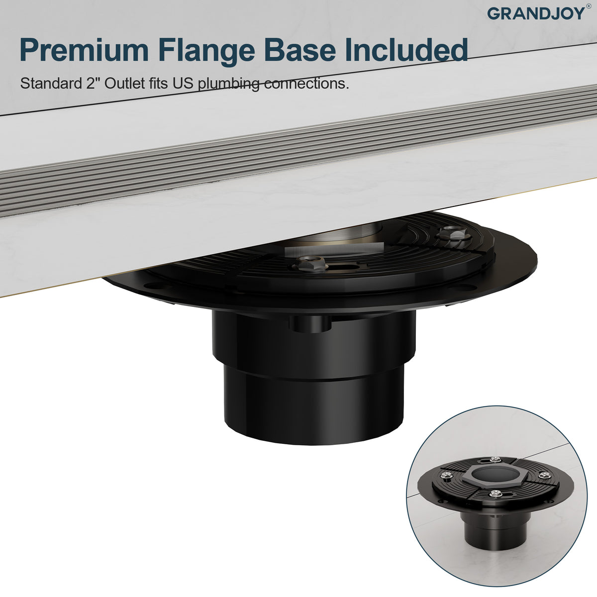 24-Inch Stainless Steel Linear Shower Drain for Fast Water Removal