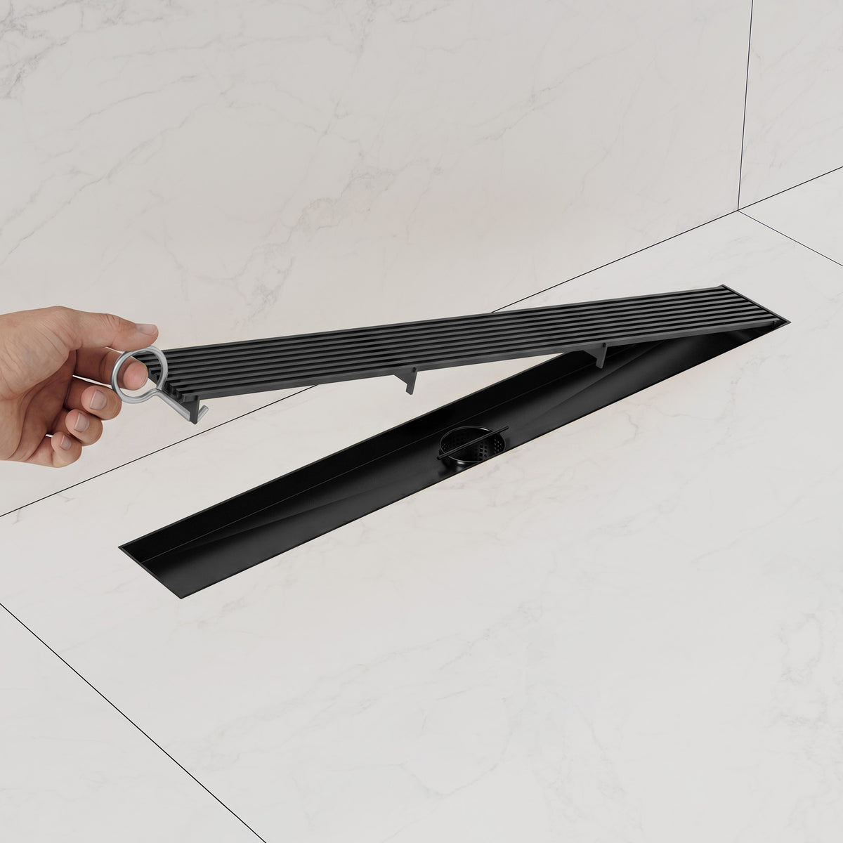 24-Inch Stainless Steel Linear Shower Drain for Fast Water Removal