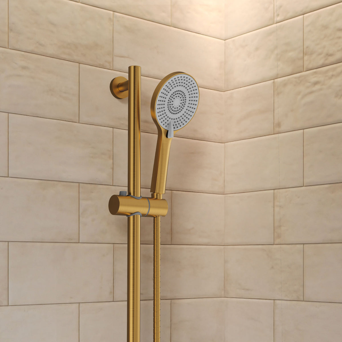 Wall-Mounted Shower Handheld with Adjustable Slide Bar