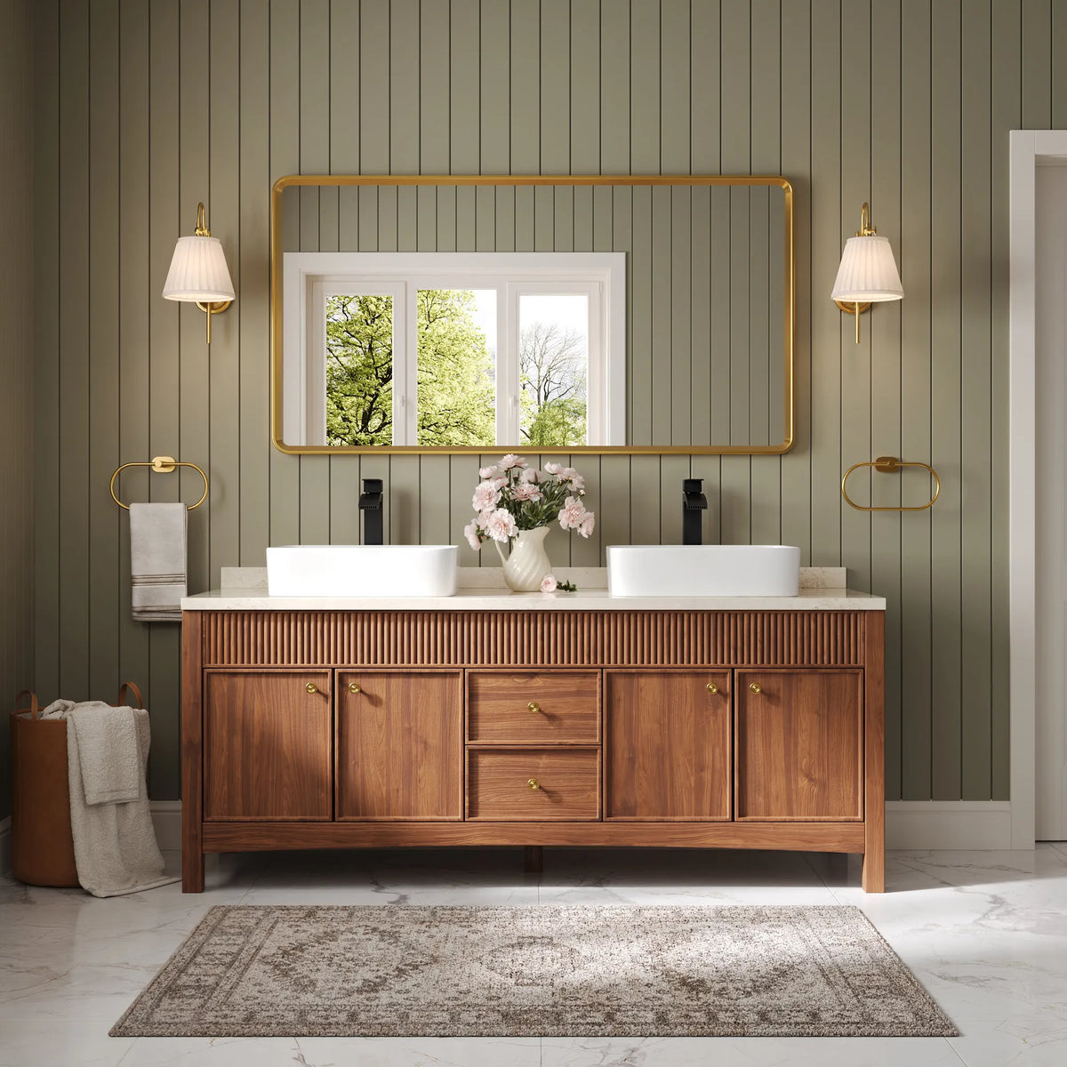 Single-Handle Vessel Bathroom Sink Faucet With Pop-Up Drain
