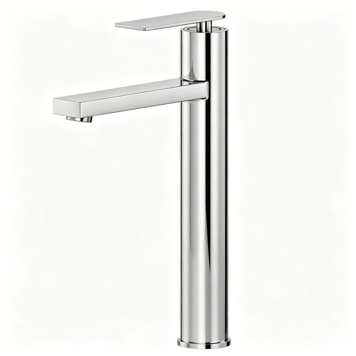 Single-Handle Vessel Bathroom Sink Faucet With Pop-Up Drain