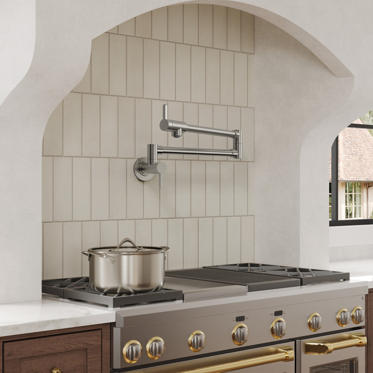 Two-Handle Wall-Mount Pot Filler