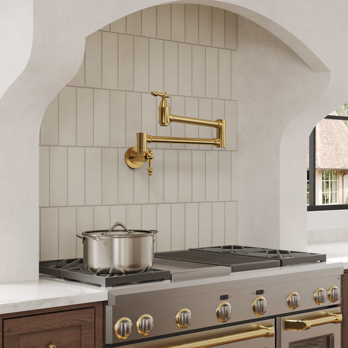Two-Handle Wall-Mount Pot Filler