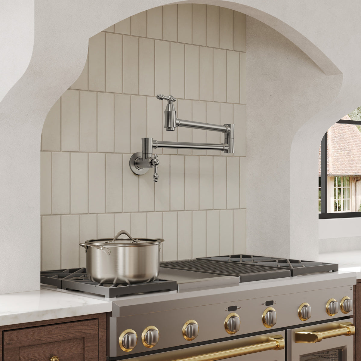 Two-Handle Wall-Mount Pot Filler
