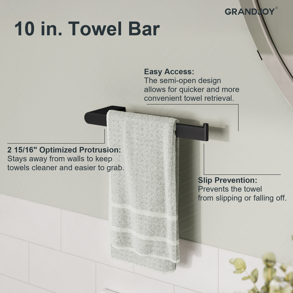 Four-Piece Wall-Mounted Stainless Steel Bathroom Towel Rack Set