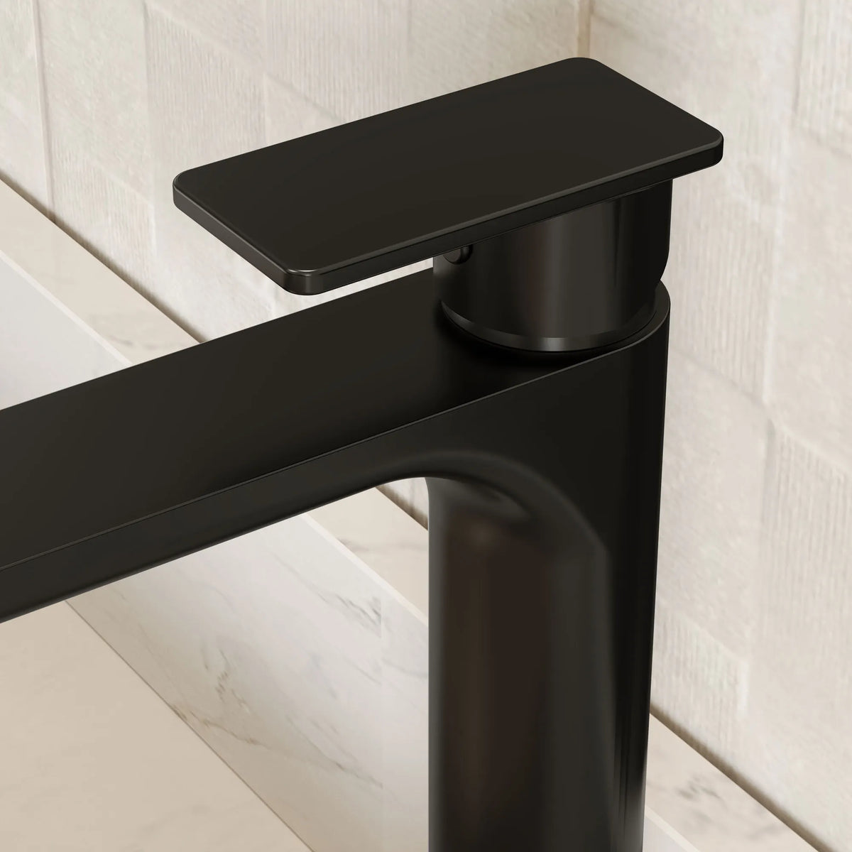 Single-Handle Vessel Bathroom Sink Faucet With Pop-Up Drain