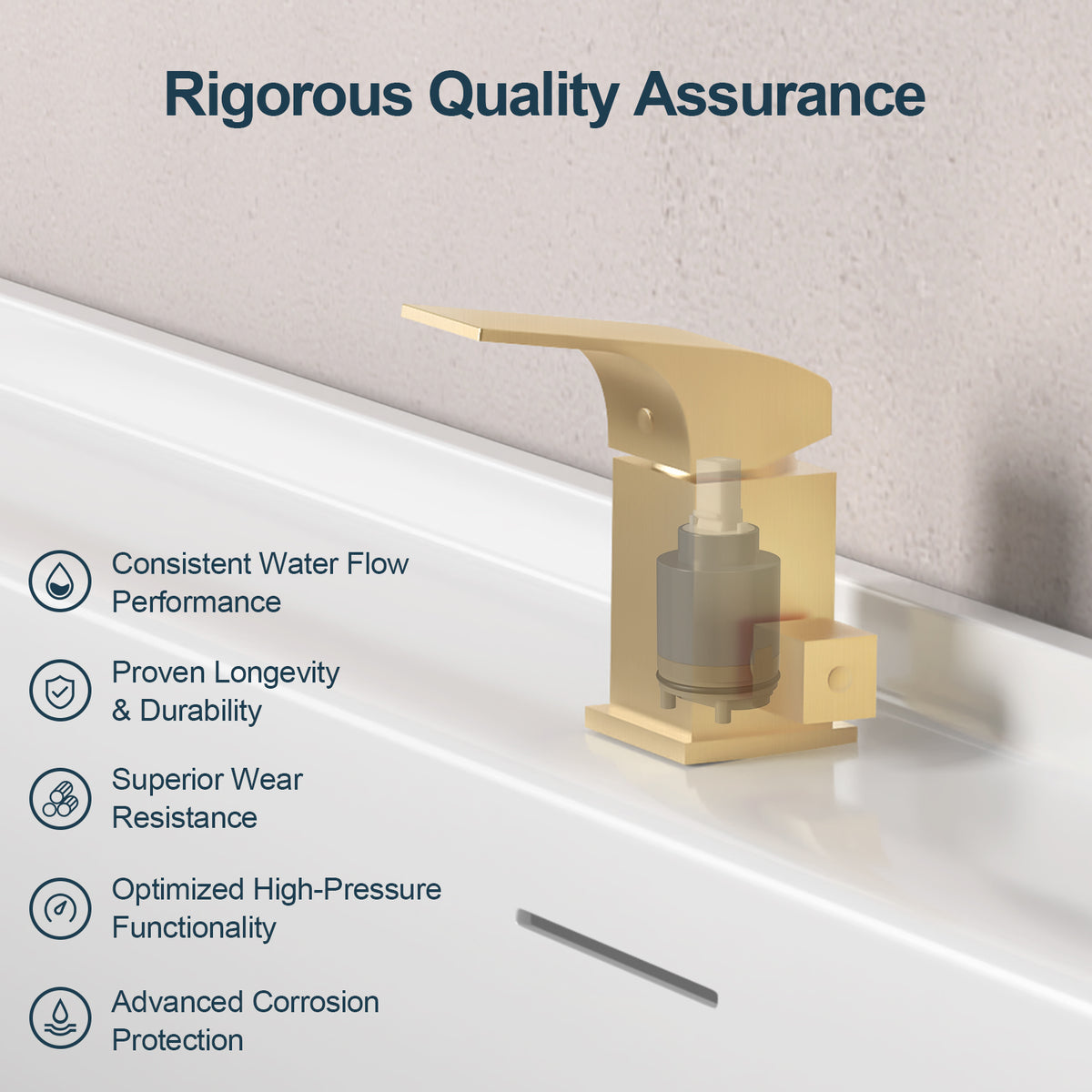 Deck-Mounted Waterfall Bathtub Faucet with Single Handle and Hand Shower