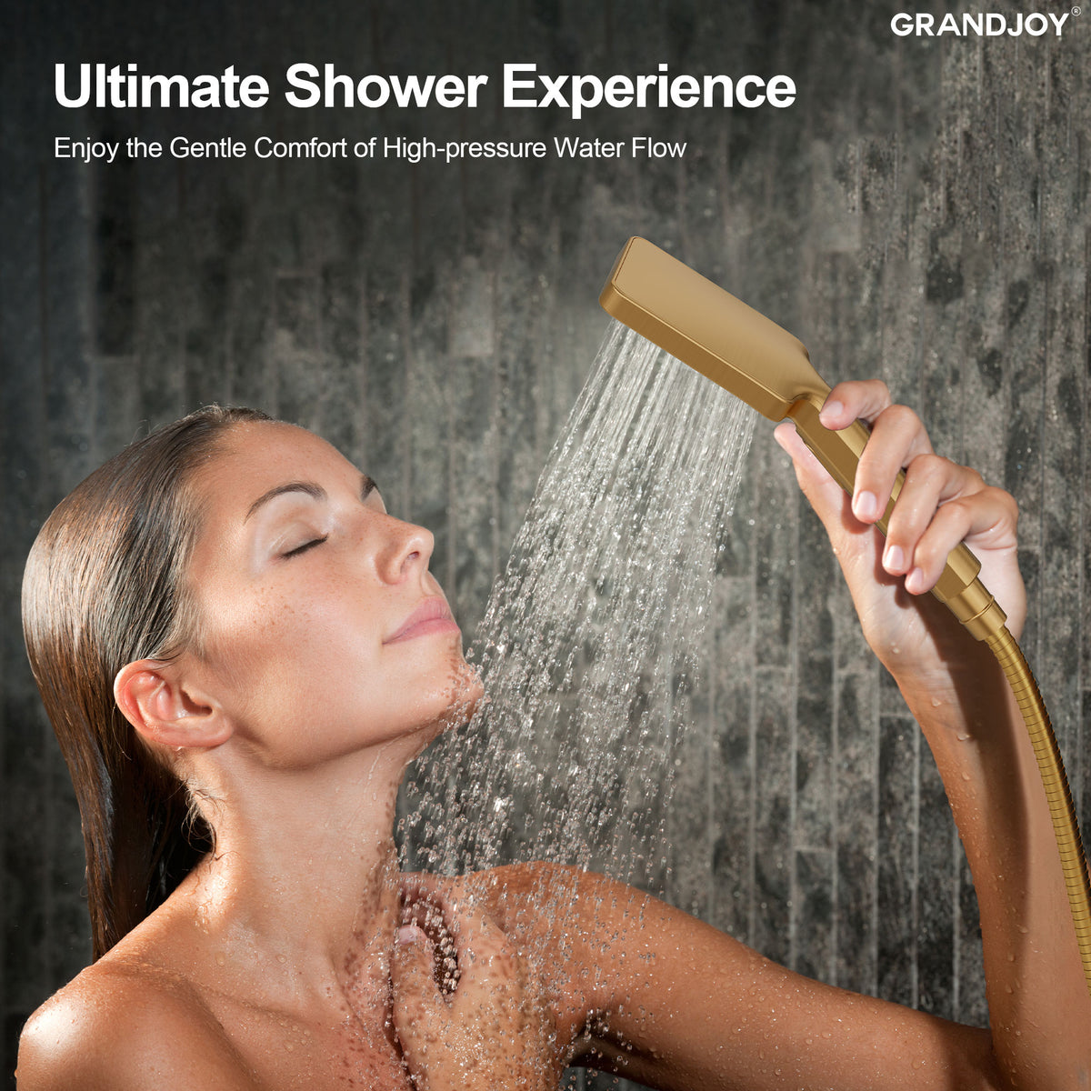 Wall-Mounted Shower Handheld with Three Spray Modes