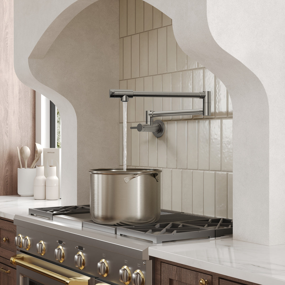 Two-Handle Wall-Mount Pot Filler