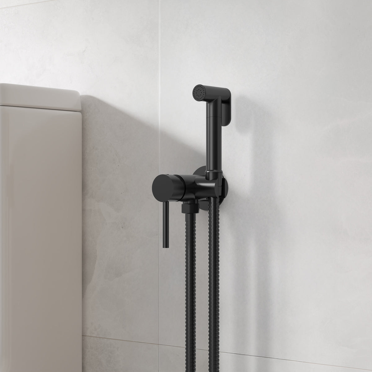 Single-Handle Wall-Mounted Brass Bidet Sprayer with Hot and Cold Control