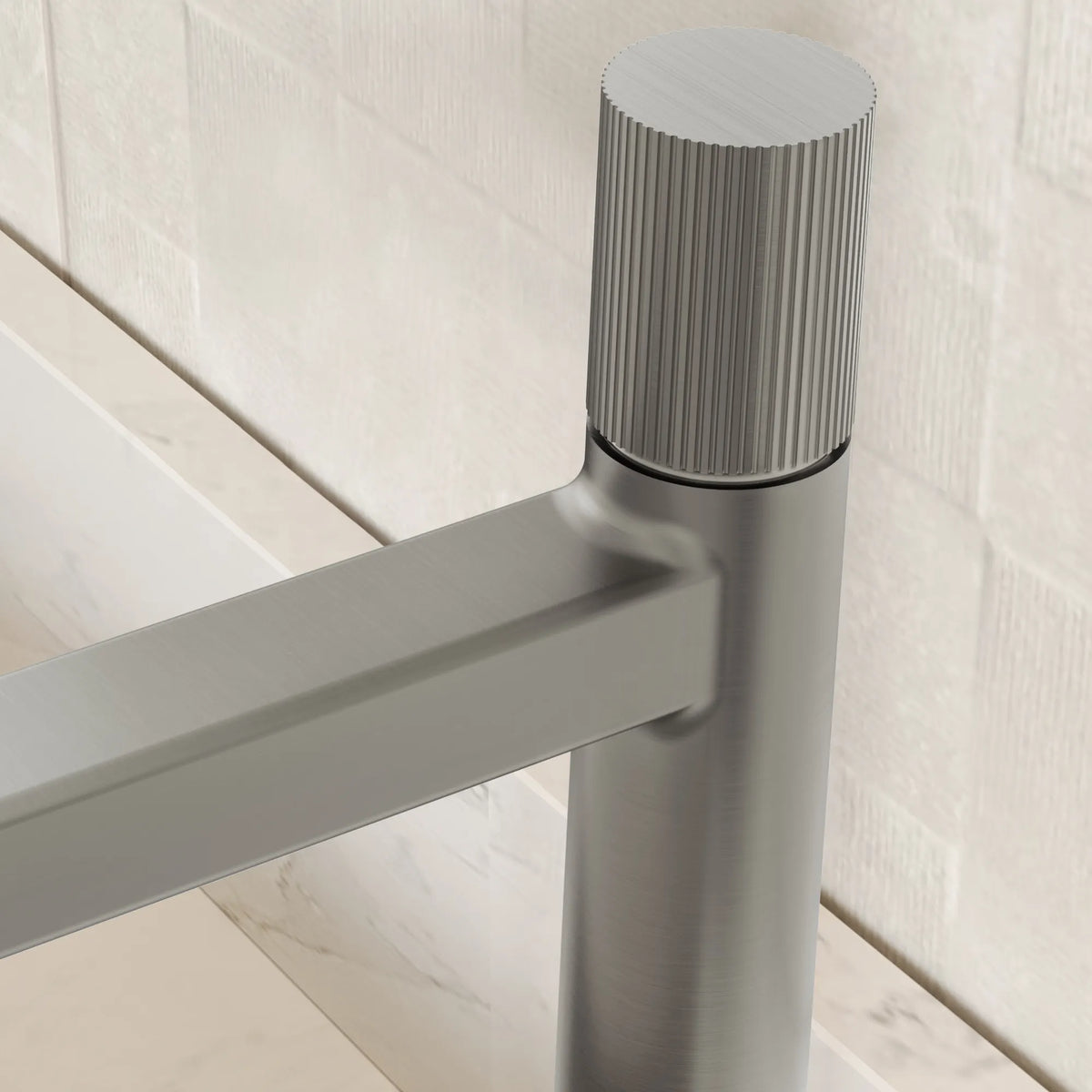 Single-Handle Vessel Bathroom Sink Faucet With Pop-Up Drain