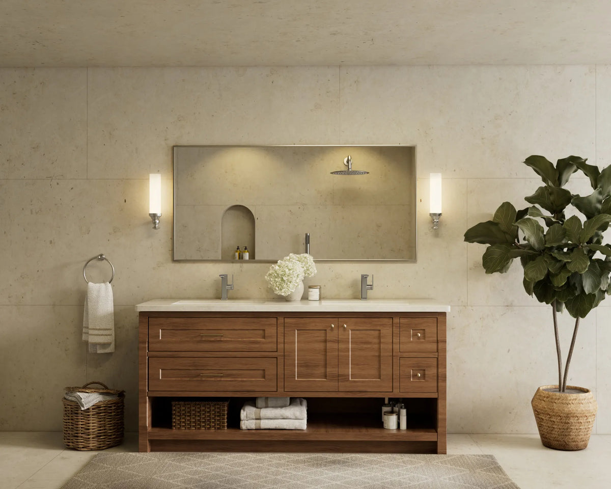 Single-Handle Bathroom Sink Faucet With Pop-Up Drain