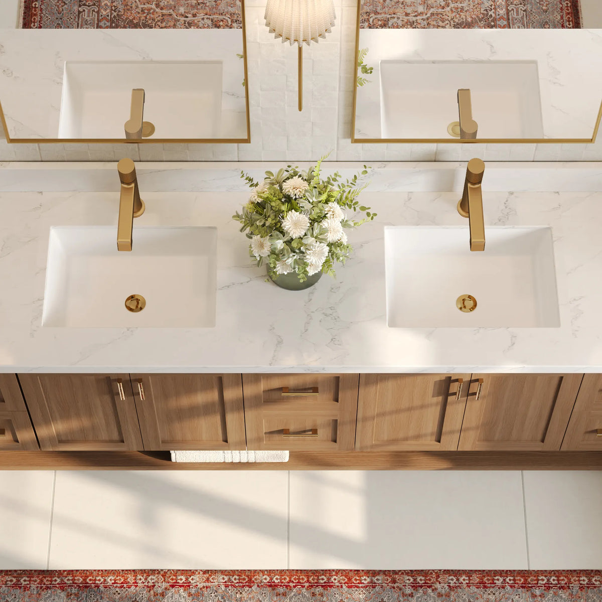 Single-Handle Bathroom Sink Faucet With Pop-Up Drain