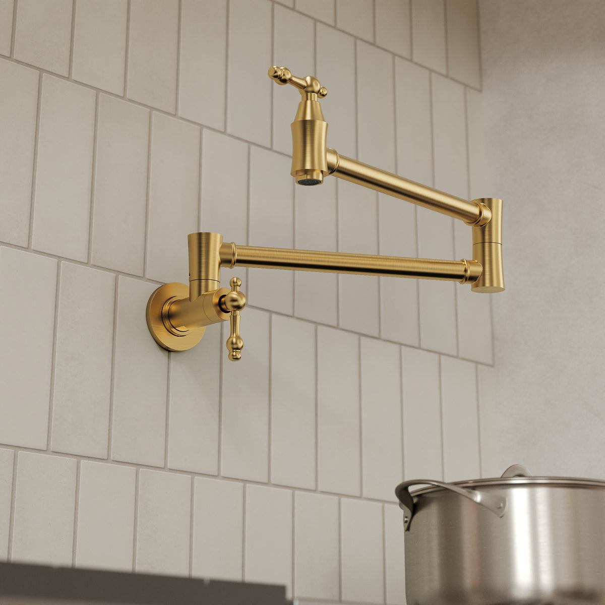 Two-Handle Wall-Mount Pot Filler