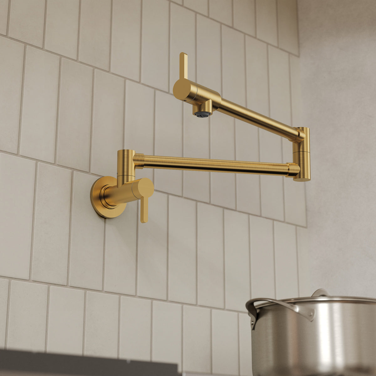 Two-Handle Wall-Mount Pot Filler