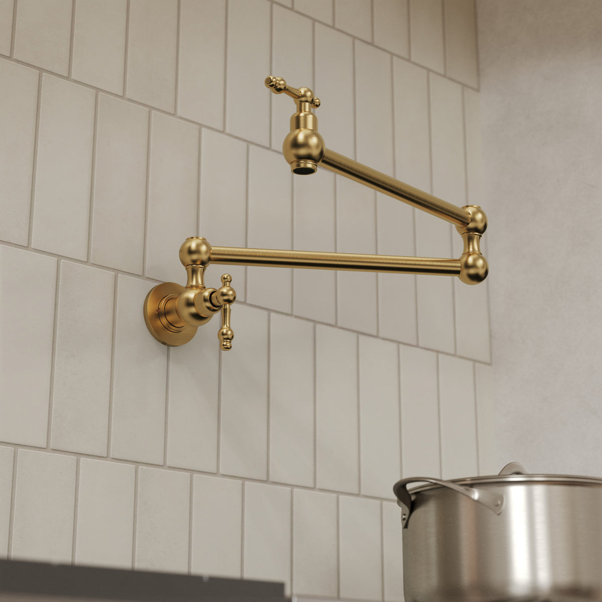 Two-Handle Wall-Mount Pot Filler