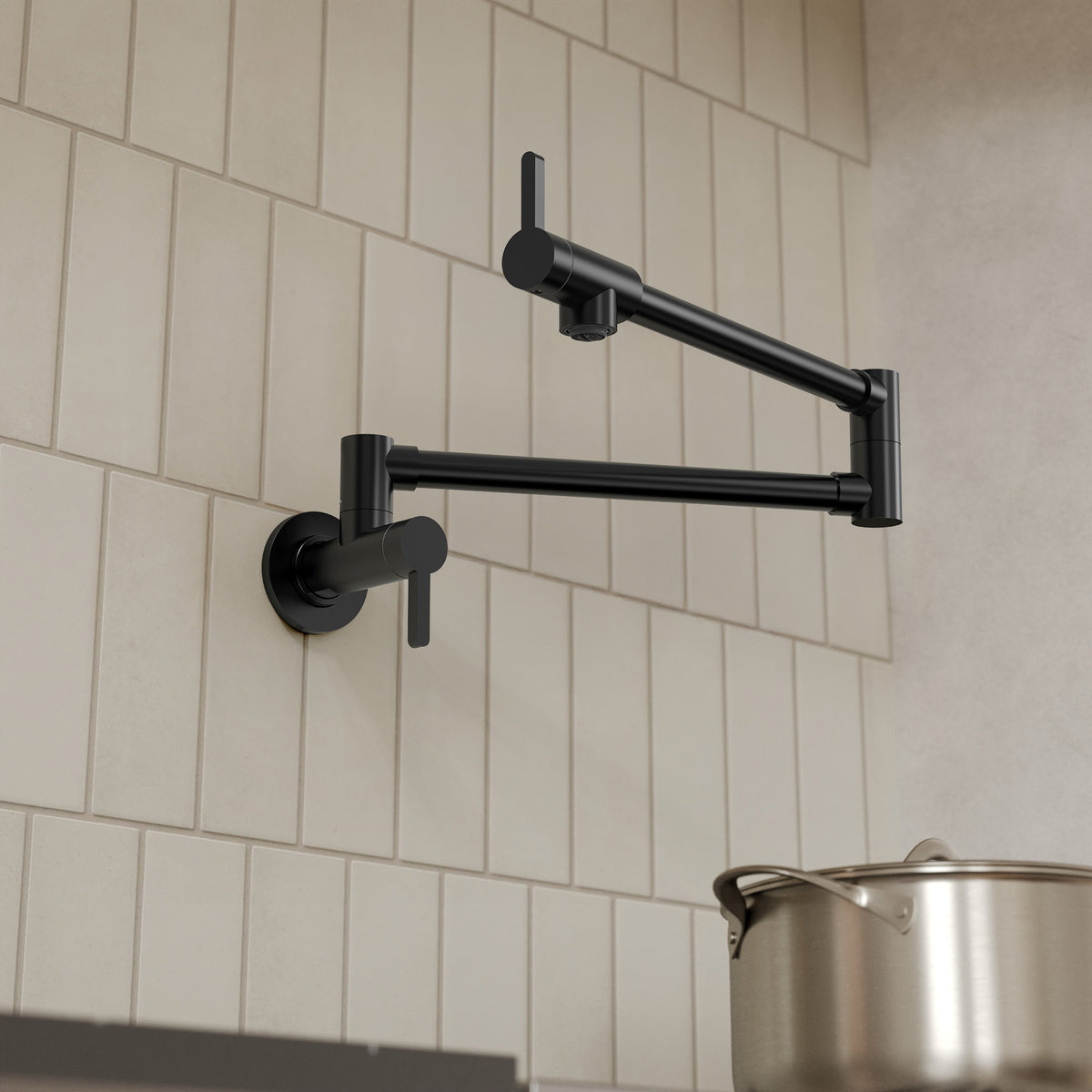 Two-Handle Wall-Mount Pot Filler