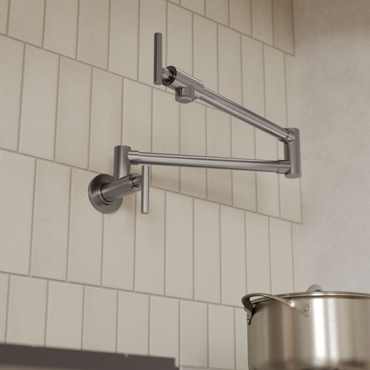 Two-Handle Wall-Mount Pot Filler