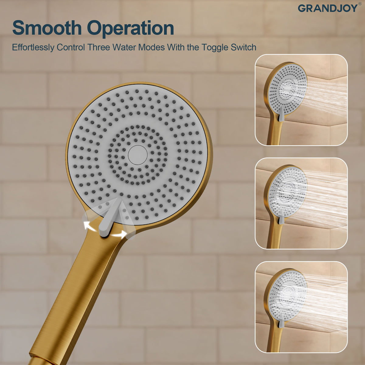 Wall-Mounted Shower Handheld with Adjustable Slide Bar