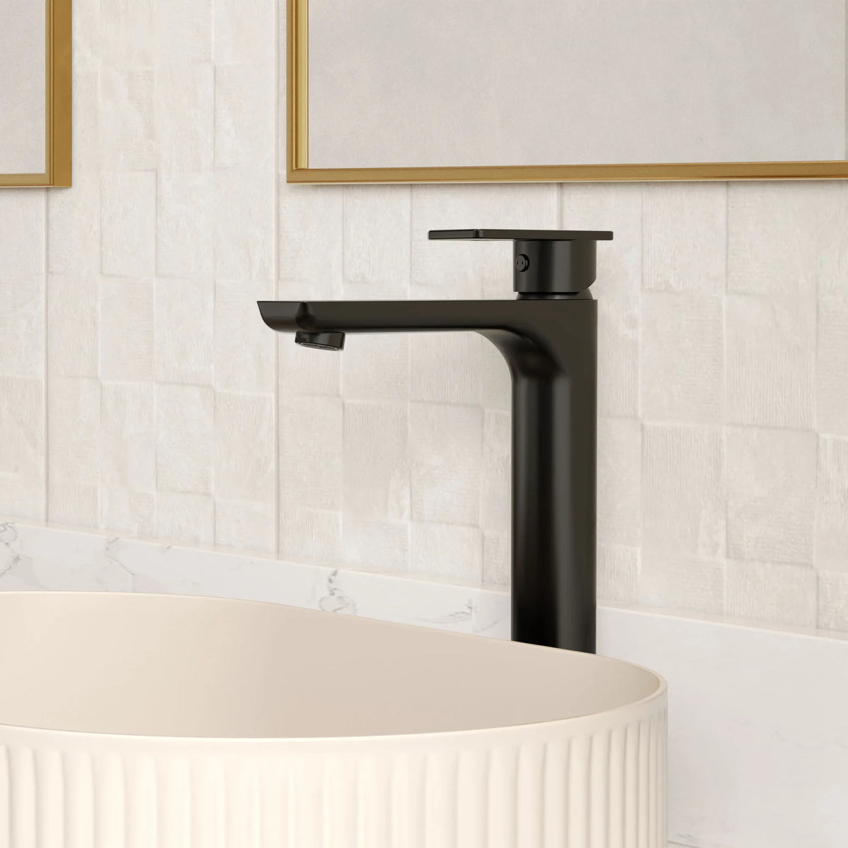Single-Handle Vessel Bathroom Sink Faucet With Pop-Up Drain