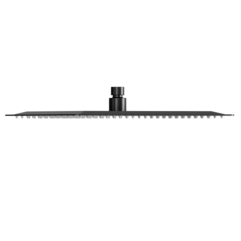 12-Inch Adjustable Square Rain Shower Head with Single-Spray Coverage