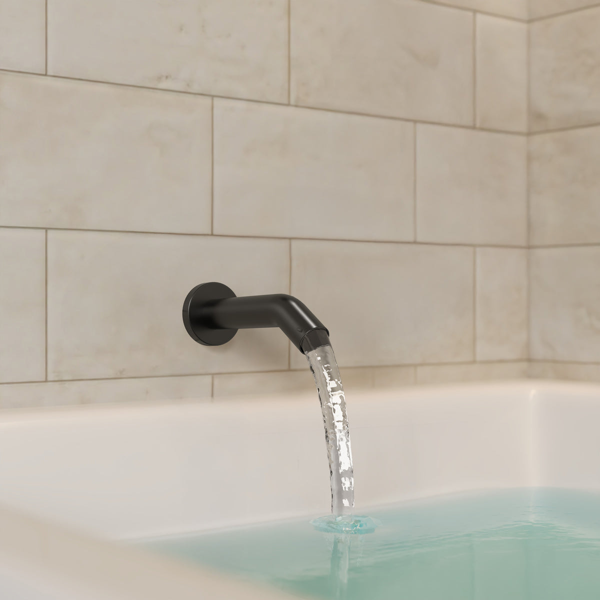 Single-Handle 6-Inch Round Wall-Mounted Tub and Shower System