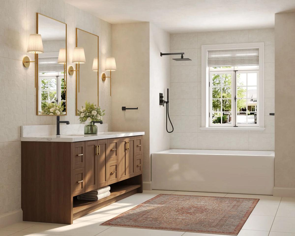 Single-Handle Bathroom Sink Faucet With Pop-Up Drain